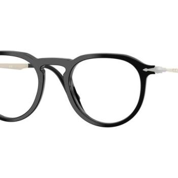 Persol Pier PO3387V 95 M (49) Fekete Unisex Dioptriás szemüvegek kép