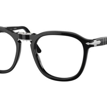 Persol Rene PO3345V 95 ONE SIZE (52) Fekete Unisex Dioptriás szemüvegek kép