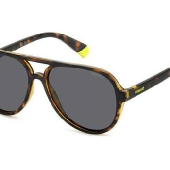 Polaroid Junior PLD8046/S/T 086/M9 Polarized ONE SIZE (53) Havana Gyermek Napszemüvegek kép
