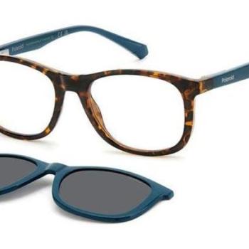 Polaroid Junior PLD8054/CS YAP/M9 Polarized ONE SIZE (47) Havana Gyermek Dioptriás szemüvegek kép