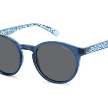 Polaroid Junior PLD8061/S ZX9/M9 Polarized ONE SIZE (46) Kék Gyermek Napszemüvegek kép