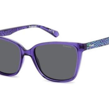 Polaroid Junior PLD8062/S B3V/M9 Polarized ONE SIZE (48) Lila Gyermek Napszemüvegek kép