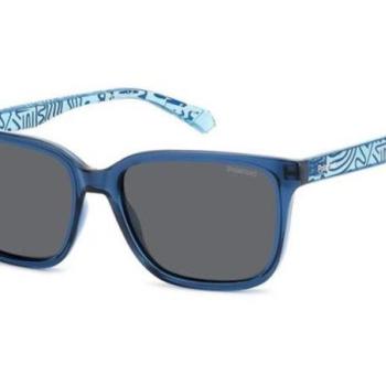 Polaroid Junior PLD8063/S ZX9/M9 Polarized ONE SIZE (49) Kék Gyermek Napszemüvegek kép