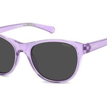 Polaroid Junior PLD8066/S 789/M9 Polarized ONE SIZE (48) Lila Gyermek Napszemüvegek kép