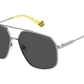 Polaroid PLD6173/S 6LB/M9 Polarized ONE SIZE (58) Ezüst Unisex Napszemüvegek kép