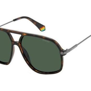 Polaroid PLD6182/S 086/UC Polarized ONE SIZE (59) Havana Unisex Napszemüvegek kép