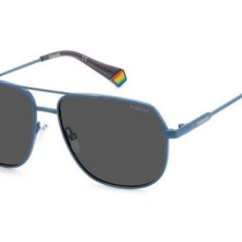 Polaroid PLD6195/S/X FLL/M9 Polarized ONE SIZE (58) Kék Unisex Napszemüvegek kép