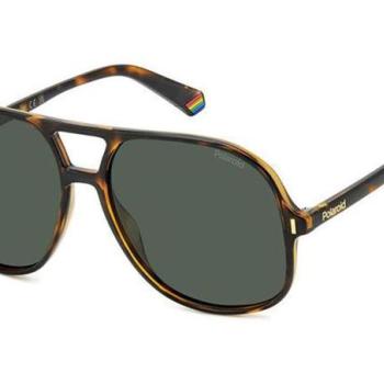 Polaroid PLD6217/S 086/UC Polarized ONE SIZE (57) Havana Unisex Napszemüvegek kép