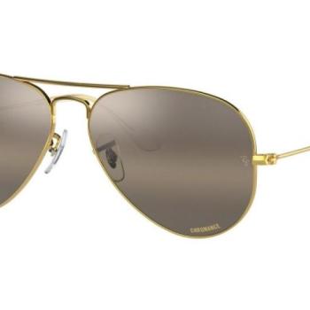 Ray-Ban Aviator Chromance Collection RB3025 9196G5 Polarized L (62) Arany Unisex Napszemüvegek kép