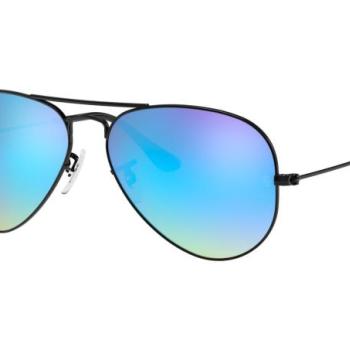 Ray-Ban Aviator Flash Lenses Gradient RB3025 002/4O S (55) Fekete Unisex Napszemüvegek kép