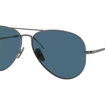 Ray-Ban Aviator Titanium RB8089 165/S2 Polarized M (58) Ezüst Unisex Napszemüvegek kép