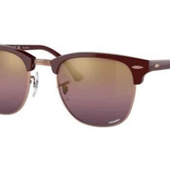 Ray-Ban Clubmaster Chromance Collection RB3016 1365G9 Polarized M (51) Vörös Női Napszemüvegek kép