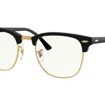 Ray-Ban Clubmaster Everglasses RB3016 901/BF blue-light [non-prescription] M (51) Fekete Unisex Napszemüvegek kép