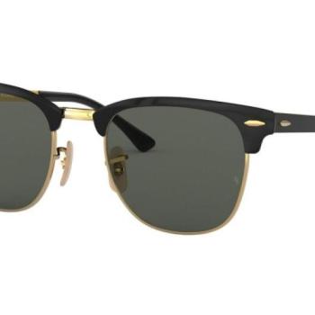 Ray-Ban Clubmaster Metal RB3716 187/58 Polarized ONE SIZE (51) Fekete Unisex Napszemüvegek kép