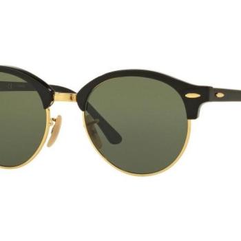 Ray-Ban Clubround Classic RB4246 901/58 Polarized ONE SIZE (51) Fekete Unisex Napszemüvegek kép