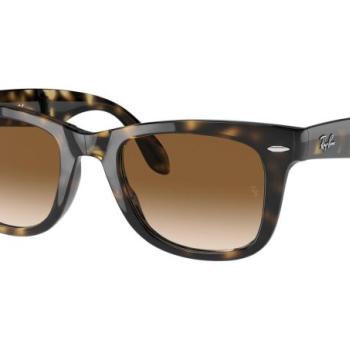 Ray-Ban Folding Wayfarer Classic RB4105 710/51 L (54) Havana Női Napszemüvegek kép