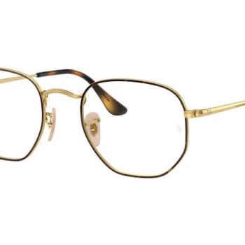 Ray-Ban Hexagonal RX6448 2945 L (54) Havana Unisex Dioptriás szemüvegek kép