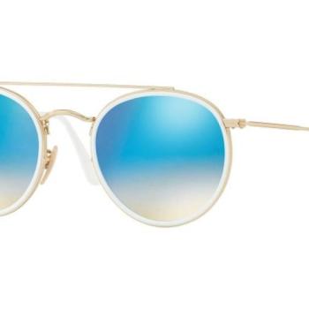 Ray-Ban Round Double Bridge RB3647N 001/4O ONE SIZE (51) Fehér Unisex Napszemüvegek kép