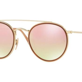 Ray-Ban Round Double Bridge RB3647N 001/7O ONE SIZE (51) Barna Unisex Napszemüvegek kép