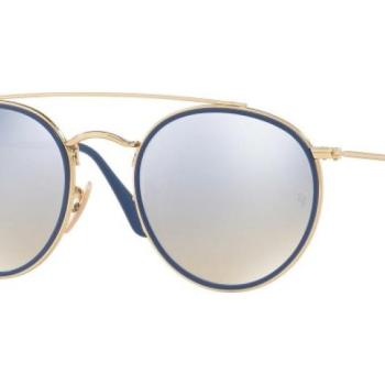 Ray-Ban Round Double Bridge RB3647N 001/9U ONE SIZE (51) Kék Unisex Napszemüvegek kép