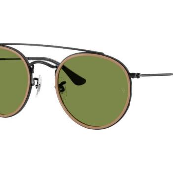 Ray-Ban Round Double Bridge RB3647N 92794E ONE SIZE (51) Fekete Unisex Napszemüvegek kép