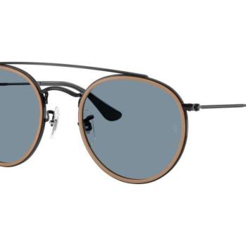 Ray-Ban Round Double Bridge RB3647N 9279R5 ONE SIZE (51) Fekete Unisex Napszemüvegek kép