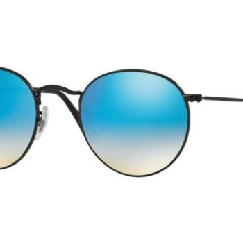 Ray-Ban Round Flash Lenses Gradient RB3447 002/4O L (53) Fekete Unisex Napszemüvegek kép