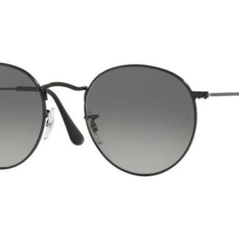 Ray-Ban Round Flat Lenses RB3447N 002/71 L (53) Fekete Unisex Napszemüvegek kép