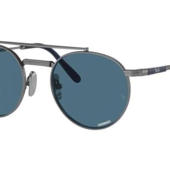 Ray-Ban Round II Titanium Chromance Collection RB8237 3142S2 Polarized M (50) Szürke Unisex Napszemüvegek kép