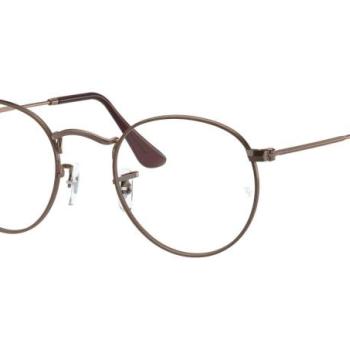 Ray-Ban Round Metal Classic RX3447V 3120 M (50) Barna Unisex Dioptriás szemüvegek kép