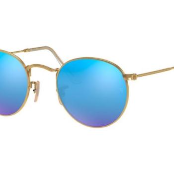 Ray-Ban Round Metal Flash Lenses RB3447 112/4L Polarized L (50) Arany Unisex Napszemüvegek kép