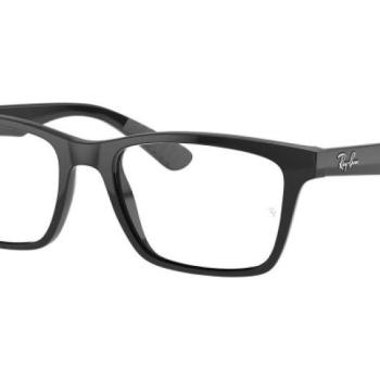 Ray-Ban RX7025 2000 M (55) Fekete Unisex Dioptriás szemüvegek kép