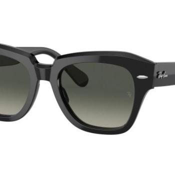 Ray-Ban State Street RB2186 901/71 M (49) Fekete Unisex Napszemüvegek kép