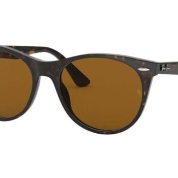 Ray-Ban Wayfarer II Classic RB2185 902/57 Polarized M (52) Havana Unisex Napszemüvegek kép