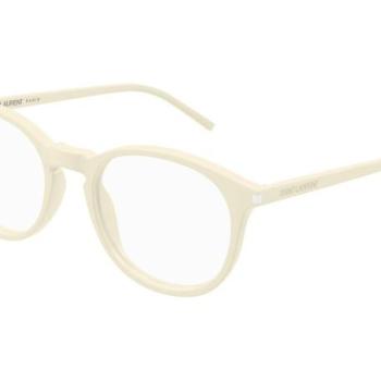 Saint Laurent SL106 016 L (50) Fehér Unisex Dioptriás szemüvegek kép