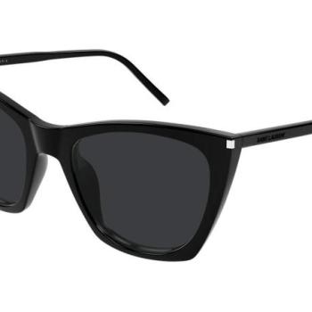 Saint Laurent SL214 KATE THIN 001 ONE SIZE (55) Fekete Férfi Napszemüvegek kép