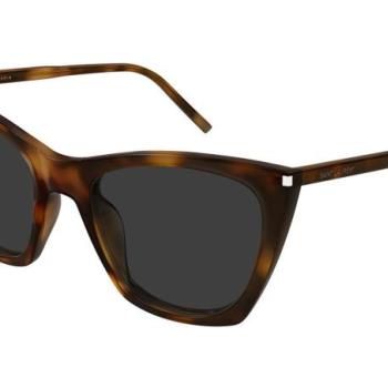 Saint Laurent SL214 KATE THIN 003 ONE SIZE (55) Havana Férfi Napszemüvegek kép
