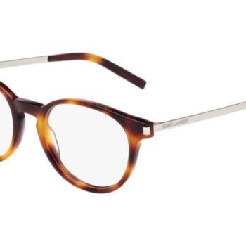 Saint Laurent SL25 002 ONE SIZE (49) Havana Unisex Dioptriás szemüvegek kép