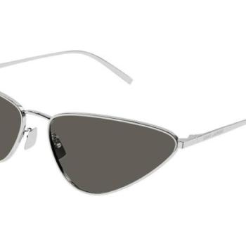 Saint Laurent SL487 002 ONE SIZE (63) Ezüst Férfi Napszemüvegek kép