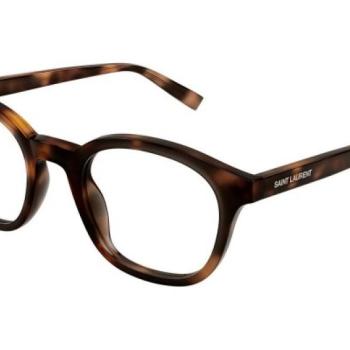 Saint Laurent SL588 002 ONE SIZE (50) Havana Unisex Dioptriás szemüvegek kép