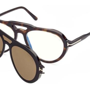 Tom Ford FT5760-B 052 ONE SIZE (55) Havana Női Dioptriás szemüvegek kép