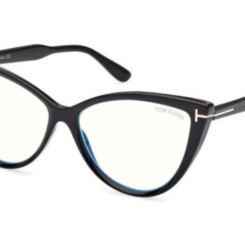 Tom Ford FT5843-B 001 ONE SIZE (56) Fekete Férfi Dioptriás szemüvegek kép