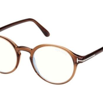 Tom Ford FT5867-B 048 ONE SIZE (49) Barna Unisex Dioptriás szemüvegek kép