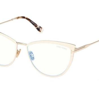 Tom Ford FT5877-B 025 ONE SIZE (56) Bézs Férfi Dioptriás szemüvegek kép