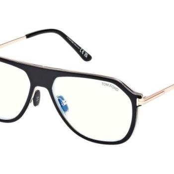 Tom Ford FT5943-B 003 ONE SIZE (56) Fekete Unisex Dioptriás szemüvegek kép