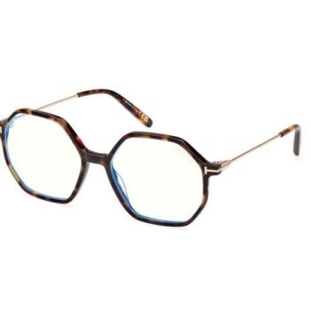 Tom Ford FT5952-B 052 ONE SIZE (54) Havana Férfi Dioptriás szemüvegek kép