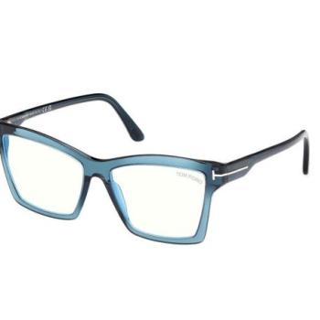 Tom Ford FT5964-B 092 ONE SIZE (54) Kék Férfi Dioptriás szemüvegek kép