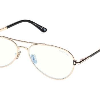 Tom Ford FT6128-B 028 ONE SIZE (56) Arany Női Dioptriás szemüvegek kép