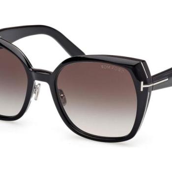 Tom Ford Plum FT1223 01B ONE SIZE (58) Fekete Férfi Napszemüvegek kép