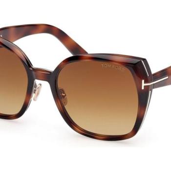 Tom Ford Plum FT1223 53F ONE SIZE (58) Havana Férfi Napszemüvegek kép